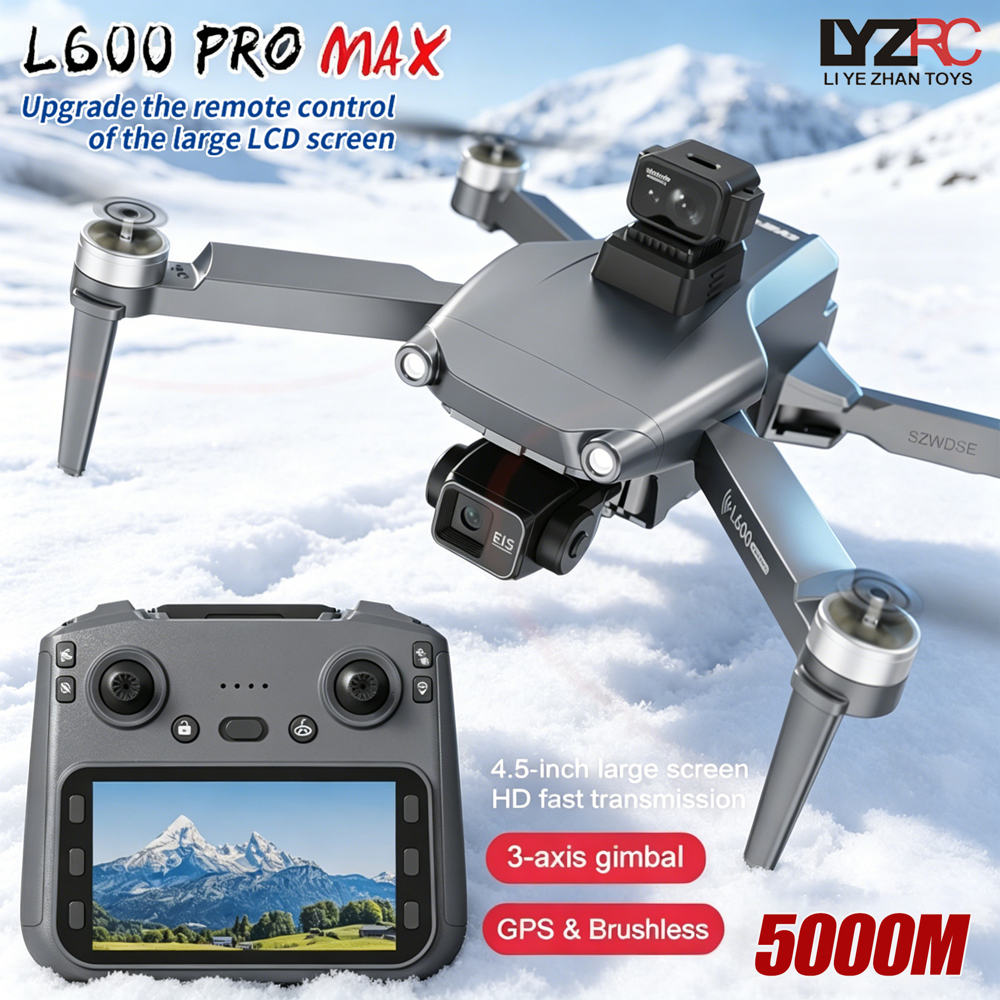 L600 MAX GPS Drone Professiona - Drone Gimbal Brushless incelemesi ve fiyatı