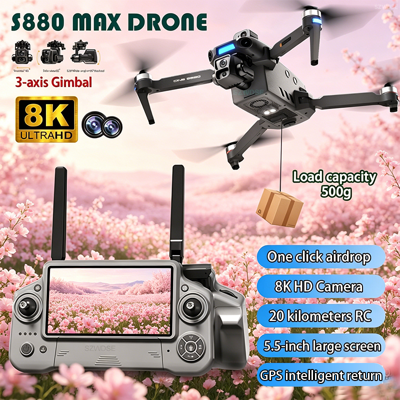 2026 New 8K Dual Camera Drone  - Drone Gimbal Brushless incelemesi ve fiyatı