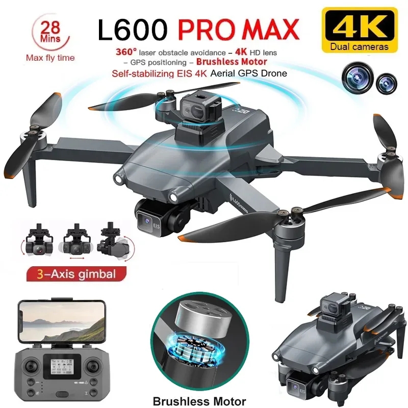 L600 PRO MAX GPS Drone Profess - Drone Gimbal Brushless incelemesi ve fiyatı