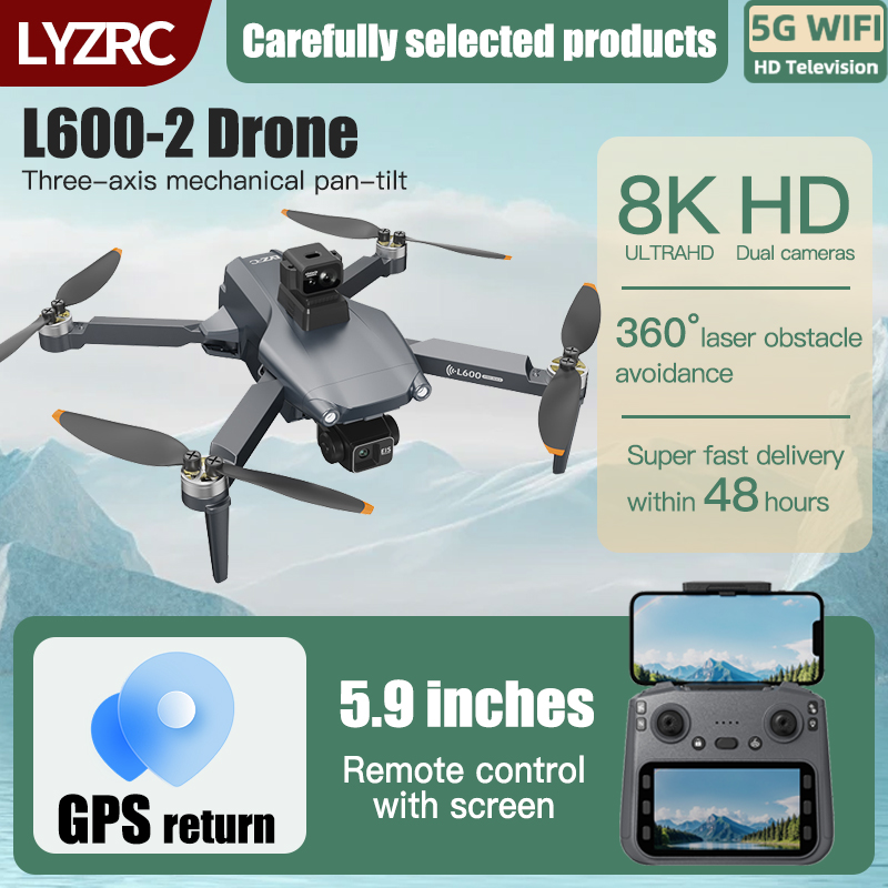 LYZRC L600-2 MAX GPS Drone 3-A - Drone Gimbal 3 Axis incelemesi ve fiyatı