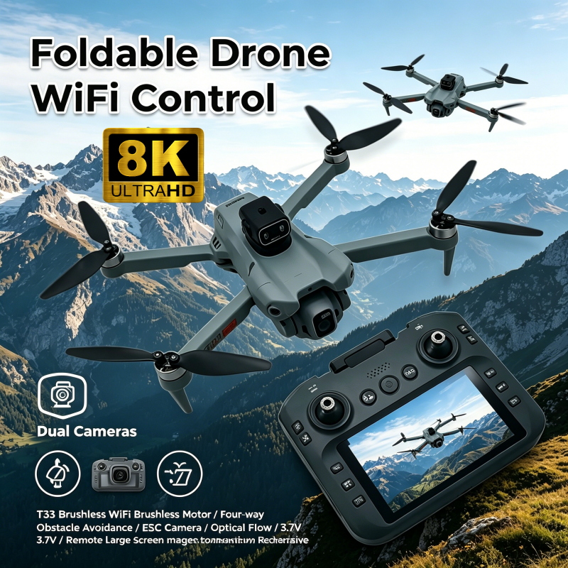 2026 New T33 RC Drone 8K Camer - Drone Gimbal 3 Axis incelemesi ve fiyatı