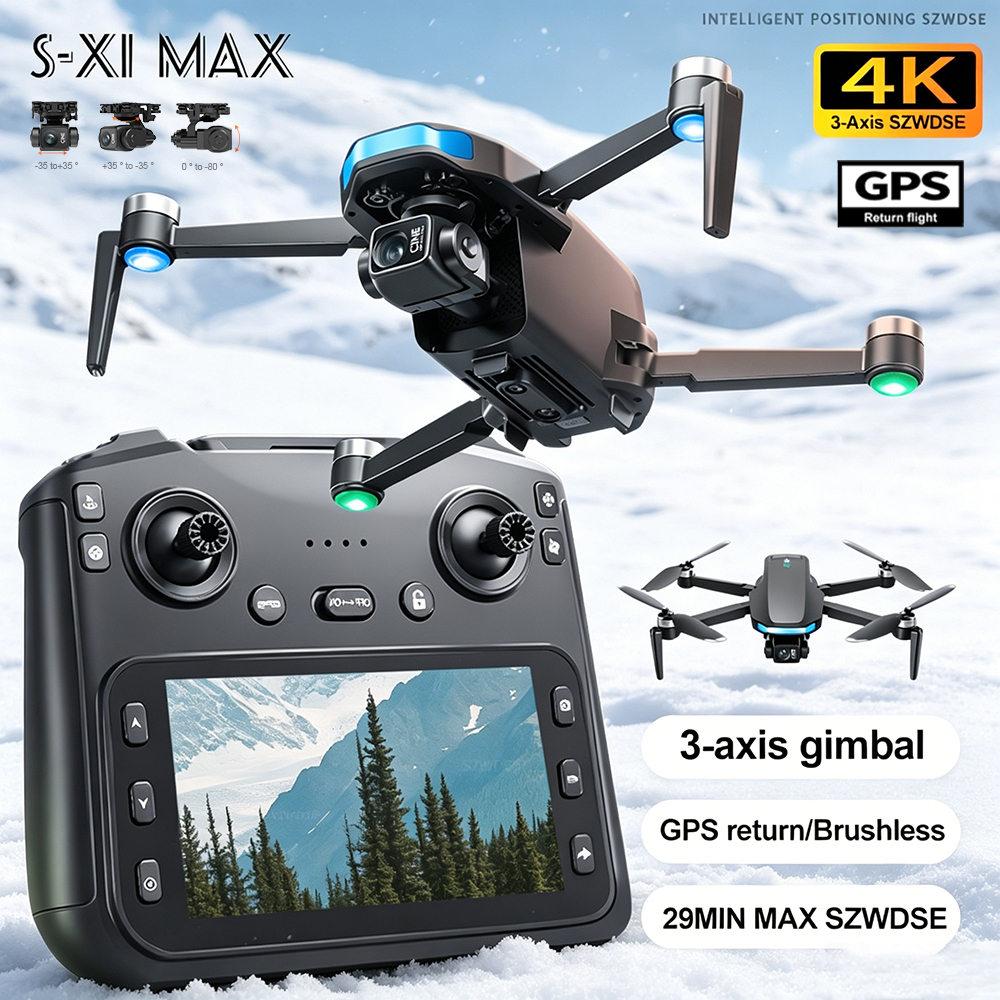 New S-X1 MAX Drone GPS 8K Prof - Drone Gimbal Brushless incelemesi ve fiyatı